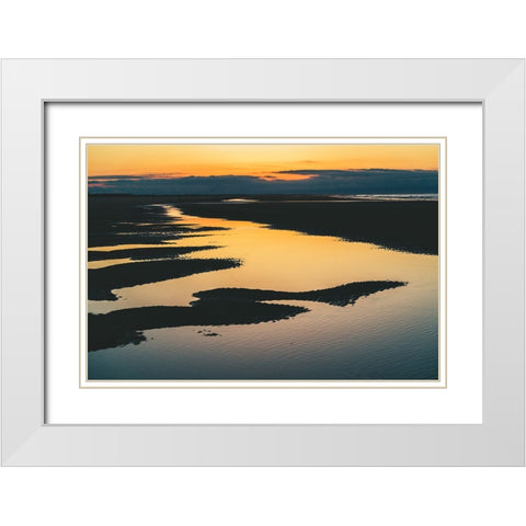 Magic Tide Pools 3 White Modern Wood Framed Art Print with Double Matting by Malone, Will