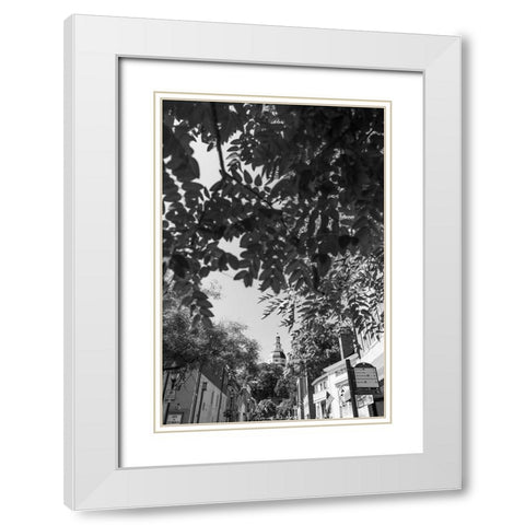 Maryland Capital Vertical White Modern Wood Framed Art Print with Double Matting by Malone, Will