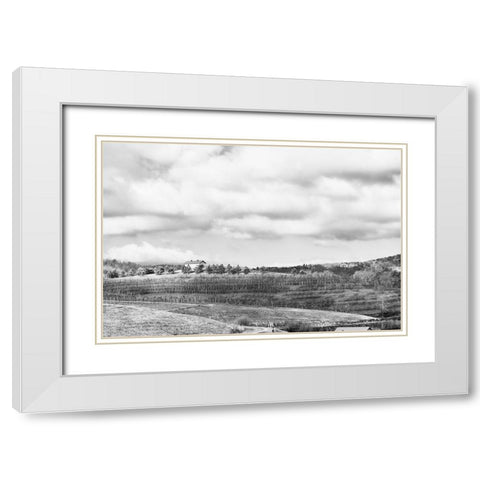 Merciers White Modern Wood Framed Art Print with Double Matting by Malone, Will