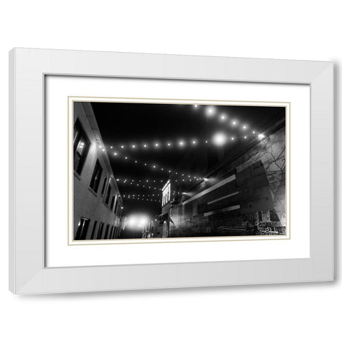 Nightwalk 2 White Modern Wood Framed Art Print with Double Matting by Malone, Will