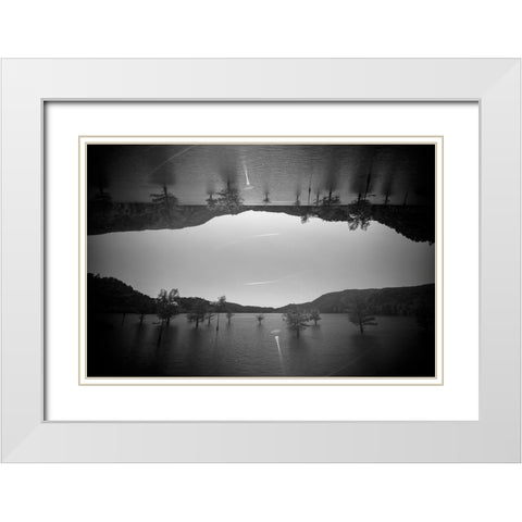 Ocoee 1 White Modern Wood Framed Art Print with Double Matting by Malone, Will