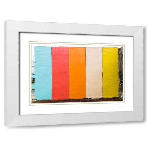 Picnic Mural 2 Watermark White Modern Wood Framed Art Print with Double Matting by Malone, Will