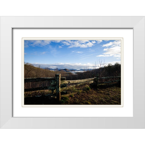 Popcorn Overlook White Modern Wood Framed Art Print with Double Matting by Malone, Will