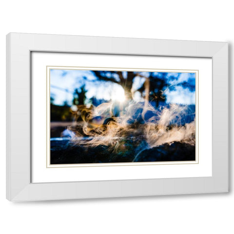 Rainbow 2 White Modern Wood Framed Art Print with Double Matting by Malone, Will