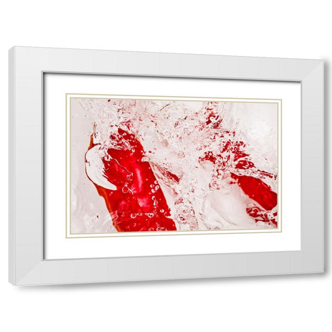 Red Hot 3 White Modern Wood Framed Art Print with Double Matting by Malone, Will