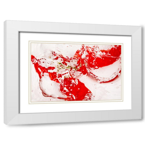 Red Hot 6 White Modern Wood Framed Art Print with Double Matting by Malone, Will