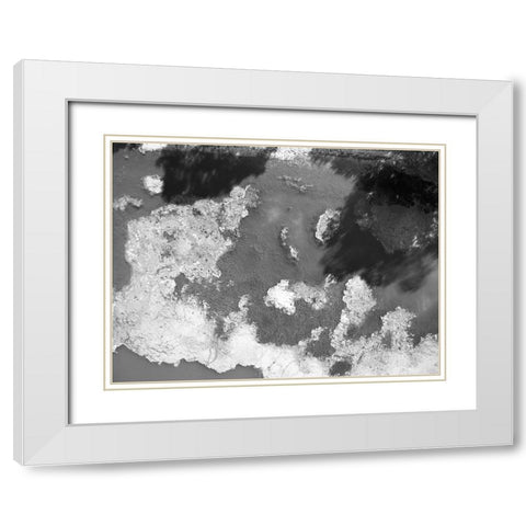 Tennessee River 2 BW White Modern Wood Framed Art Print with Double Matting by Malone, Will