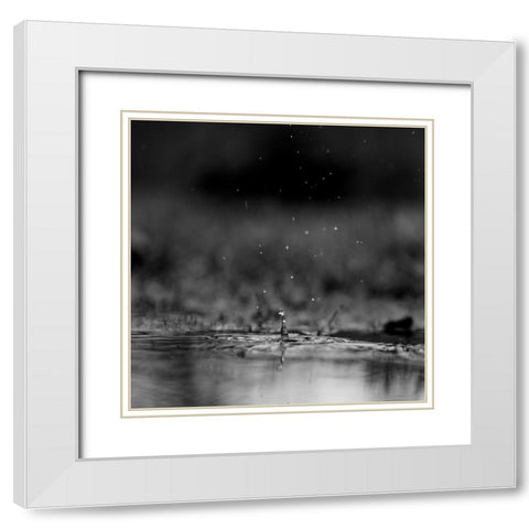 The Drop White Modern Wood Framed Art Print with Double Matting by Malone, Will