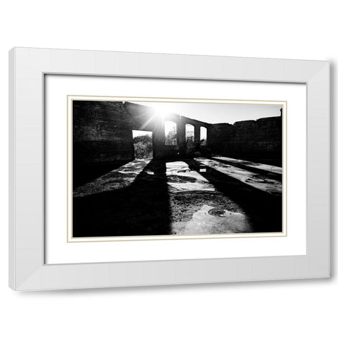 The Mill White Modern Wood Framed Art Print with Double Matting by Malone, Will