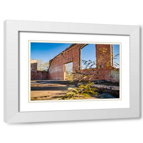 The Mill 2 White Modern Wood Framed Art Print with Double Matting by Malone, Will