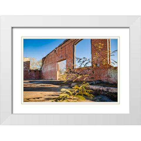 The Mill 2 White Modern Wood Framed Art Print with Double Matting by Malone, Will