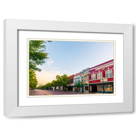 Thomasville Morning 3 White Modern Wood Framed Art Print with Double Matting by Malone, Will