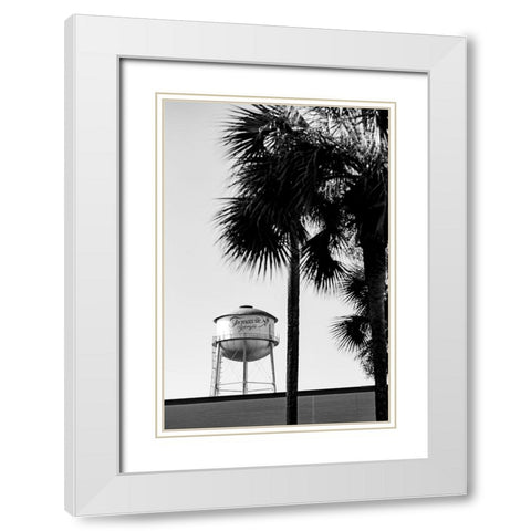 Thomasville Watertower 2 White Modern Wood Framed Art Print with Double Matting by Malone, Will