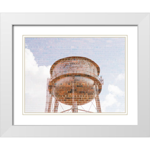 Watertower White Modern Wood Framed Art Print with Double Matting by Malone, Will