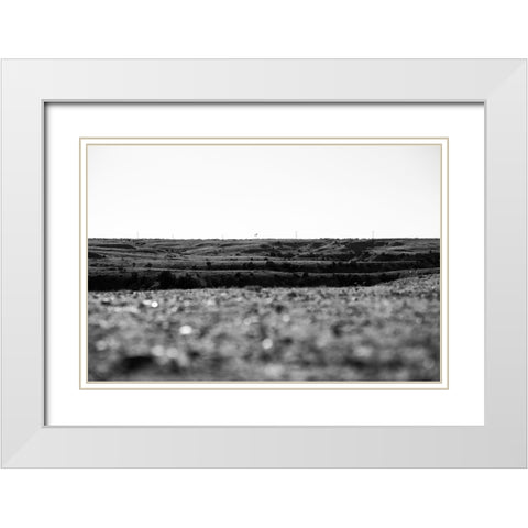 Amarillo Hills White Modern Wood Framed Art Print with Double Matting by Malone, Will