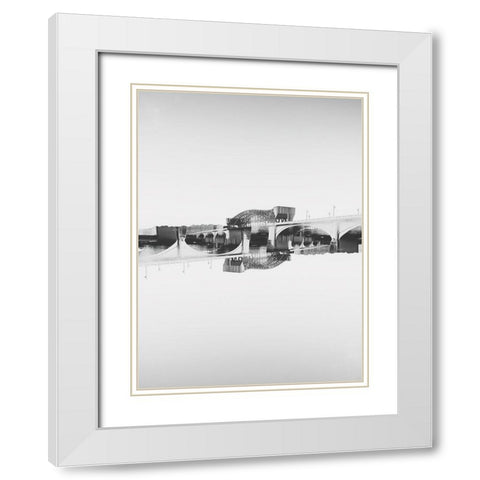 Chattanooga I White Modern Wood Framed Art Print with Double Matting by Malone, Will