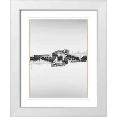 Chattanooga I White Modern Wood Framed Art Print with Double Matting by Malone, Will