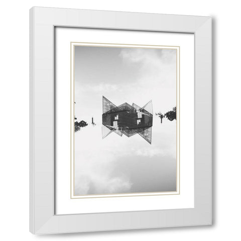 Chattanooga II White Modern Wood Framed Art Print with Double Matting by Malone, Will