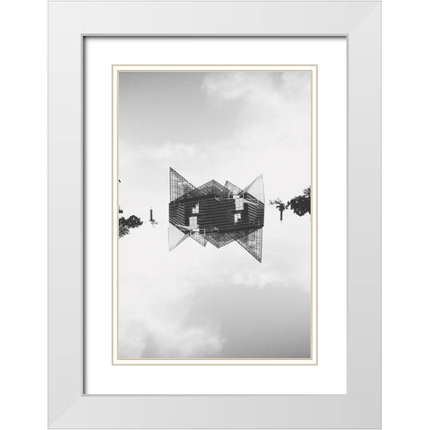 Chattanooga II White Modern Wood Framed Art Print with Double Matting by Malone, Will