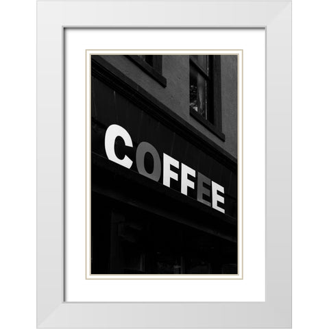 Coffee 2 White Modern Wood Framed Art Print with Double Matting by Malone, Will