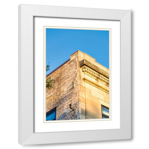 Corner 10 White Modern Wood Framed Art Print with Double Matting by Malone, Will