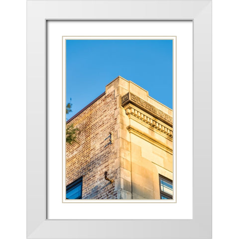 Corner 10 White Modern Wood Framed Art Print with Double Matting by Malone, Will