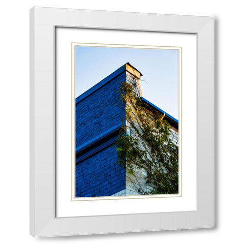 Corner 1 White Modern Wood Framed Art Print with Double Matting by Malone, Will
