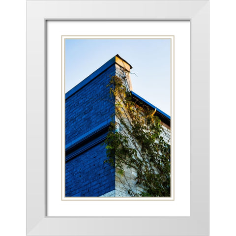 Corner 1 White Modern Wood Framed Art Print with Double Matting by Malone, Will