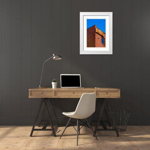 Corner 2 White Modern Wood Framed Art Print with Double Matting by Malone, Will