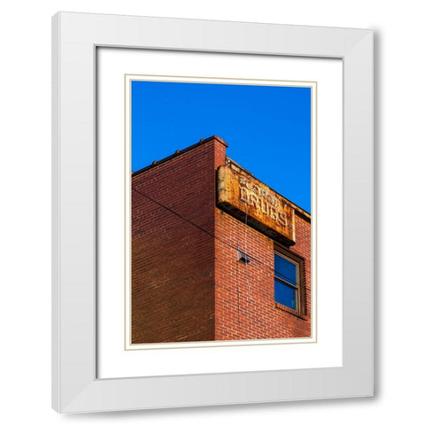 Corner 2 White Modern Wood Framed Art Print with Double Matting by Malone, Will