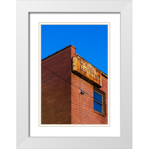 Corner 2 White Modern Wood Framed Art Print with Double Matting by Malone, Will