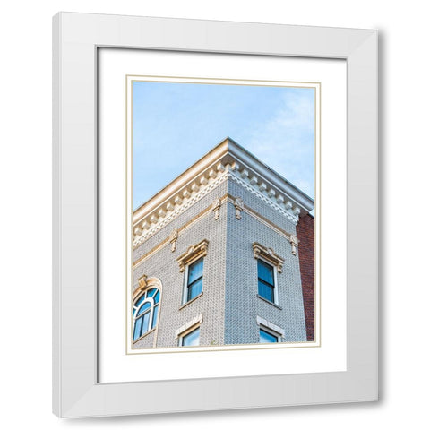 Corner 3 White Modern Wood Framed Art Print with Double Matting by Malone, Will