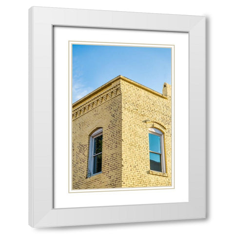 Corner 6 White Modern Wood Framed Art Print with Double Matting by Malone, Will