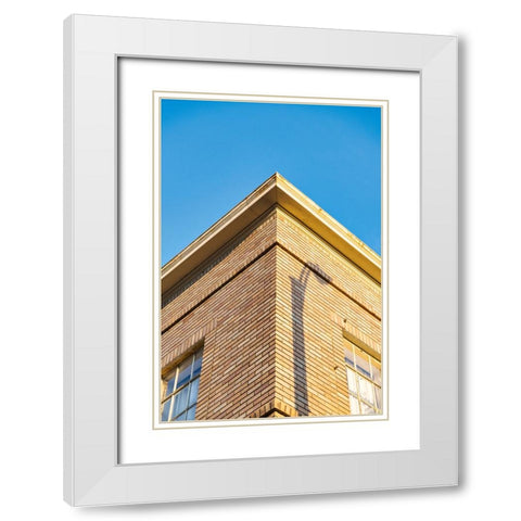 Corner 7 White Modern Wood Framed Art Print with Double Matting by Malone, Will