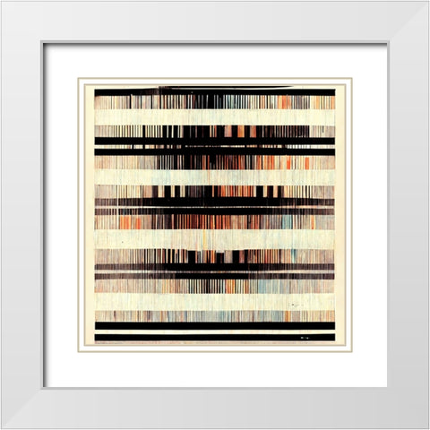 Dancing Filmstrip 1 White Modern Wood Framed Art Print with Double Matting by Screendoor