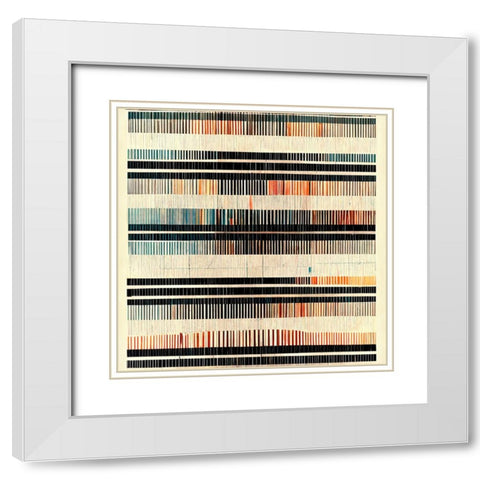 Dancing Filmstrip 5 White Modern Wood Framed Art Print with Double Matting by Screendoor