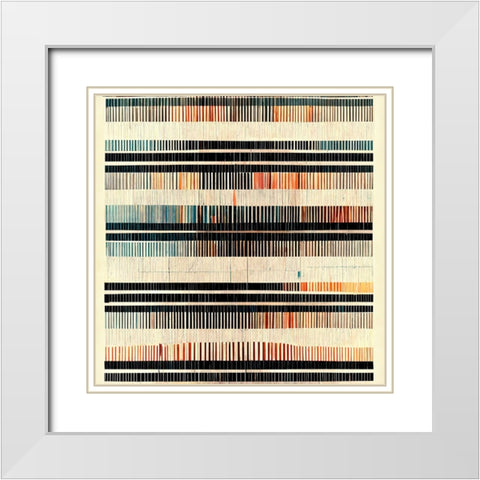 Dancing Filmstrip 5 White Modern Wood Framed Art Print with Double Matting by Screendoor