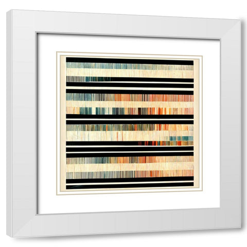 Dancing Filmstrip 8 White Modern Wood Framed Art Print with Double Matting by Screendoor