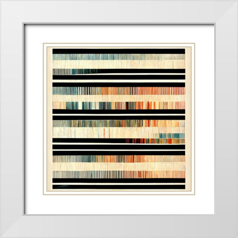 Dancing Filmstrip 8 White Modern Wood Framed Art Print with Double Matting by Screendoor