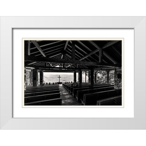 Eyes to the Hills 2 White Modern Wood Framed Art Print with Double Matting by Malone, Will