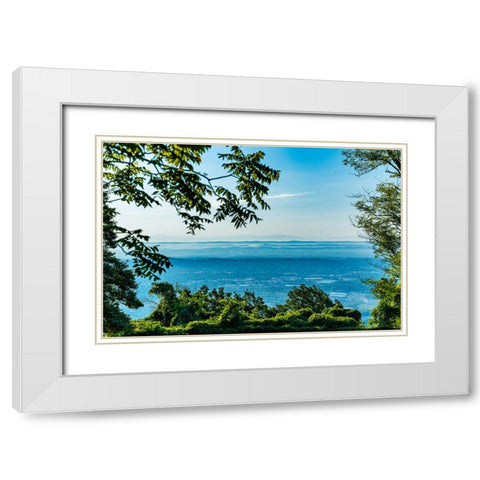 Morning Layers 2 White Modern Wood Framed Art Print with Double Matting by Malone, Will