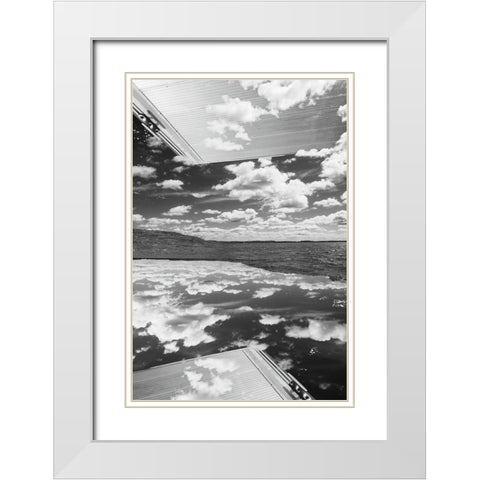 Skyland White Modern Wood Framed Art Print with Double Matting by Malone, Will