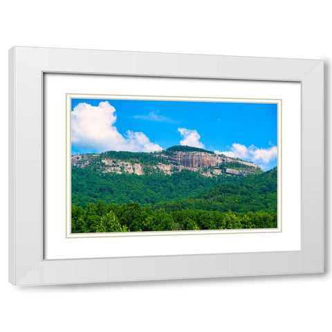 Table Rock Horizontal 2 White Modern Wood Framed Art Print with Double Matting by Malone, Will