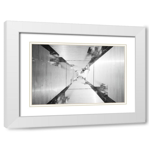 The Gateway White Modern Wood Framed Art Print with Double Matting by Malone, Will