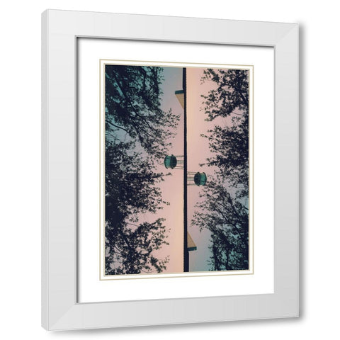 Thomasville II White Modern Wood Framed Art Print with Double Matting by Malone, Will