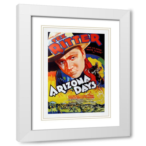 Arizona Days White Modern Wood Framed Art Print with Double Matting by Screendoor