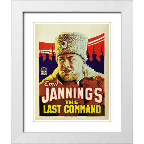 The Last Command White Modern Wood Framed Art Print with Double Matting by Screendoor