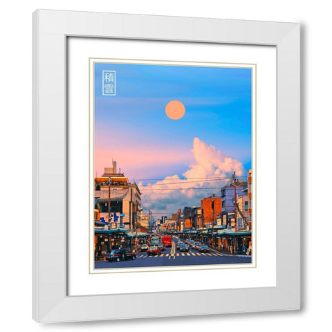 Cumulus in Japan 4 White Modern Wood Framed Art Print with Double Matting by Orozco, Danner