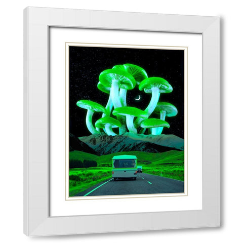 Trippyland White Modern Wood Framed Art Print with Double Matting by Orozco, Danner