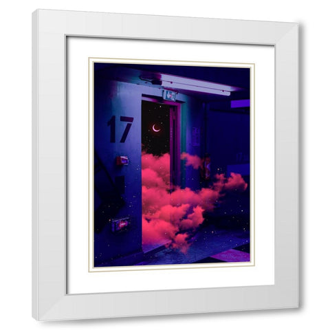 The Exit White Modern Wood Framed Art Print with Double Matting by Orozco, Danner